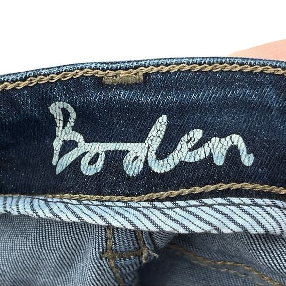 Boden Dark Wash Blue Preppy Boho Classic Fit Skinny Jeans Size 10 - Picture 8 of 13